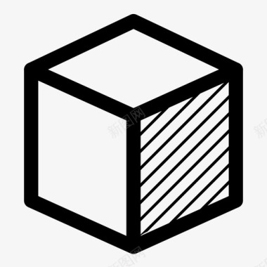 立方体三维盒子图标图标