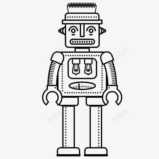 机器人科幻小说注册图标svg_新图网 https://ixintu.com 人形 国家荣耀 客户 手机 未来 机器 机器人 机械 注册 科幻小说 购物者