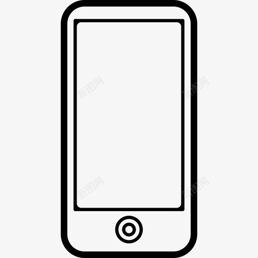 大屏幕手机正面只有一个按钮工具和用具图标svg_新图网 https://ixintu.com 大屏幕手机 工具和用具 手机 正面只有一个按钮