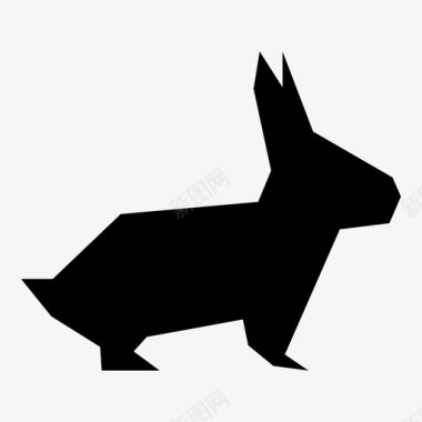 兔子小型哺乳动物牙齿图标图标