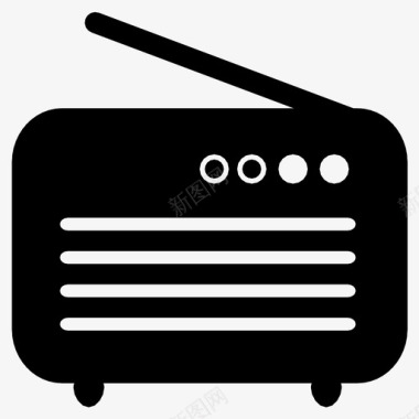 收音机歌曲广播节目图标图标