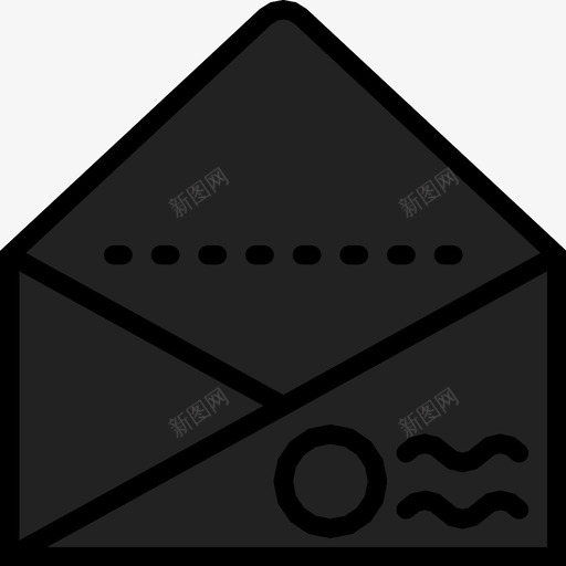 打开信封阅读邮件图标svg_新图网 https://ixintu.com 保存 信件 打开信封 文件 活动 电子邮件 行动 邮件 邮件接收 阅读