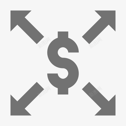 美元估值金融材料标图标svg_新图网 https://ixintu.com 美元估值 金融材料设计图标