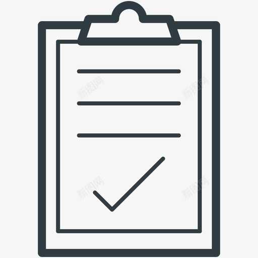 选中标记教育线图标svg_新图网 https://ixintu.com 教育矢量线图标 选中标记