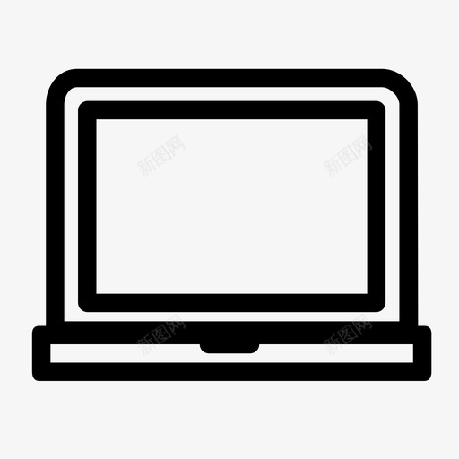 手提电脑电脑便携式图标svg_新图网 https://ixintu.com 便携式 学校 屏幕 工作 手提电脑 活动装置 电脑