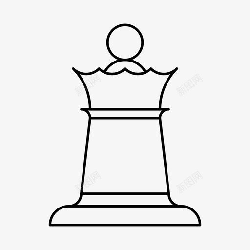 国王国际象棋王冠图标svg_新图网 https://ixintu.com 令牌 国王 国王象棋 国际象棋 效用 棋子 游戏 王冠 策略 西洋棋