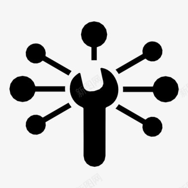 服务连接系统配置设置图标图标