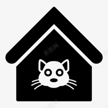 猫屋出没的房子兽医图标图标