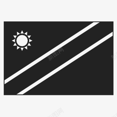 纳米比亚国家国旗图标图标