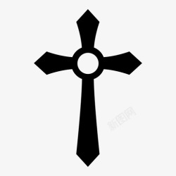 基督教吊坠十字架吊坠耶稣图标高清图片