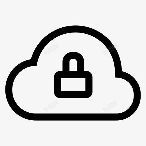 云锁云解锁id图标svg_新图网 https://ixintu.com id 云解锁 云锁 保护 安全 密码 用户 私有