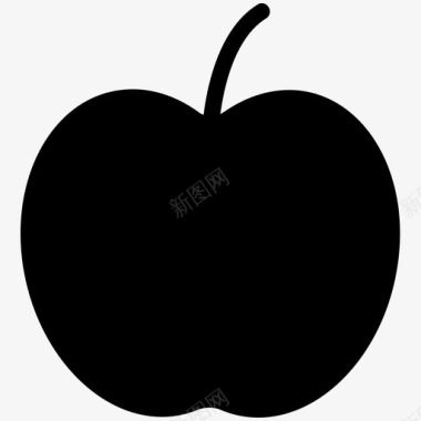 苹果水果健康食品图标图标