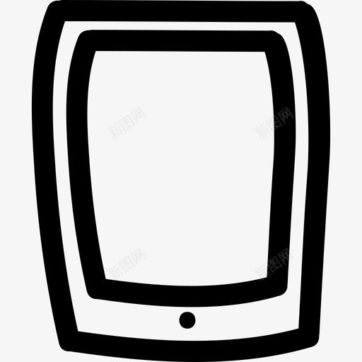平板电脑手绘工具轮廓手绘图标svg_新图网 https://ixintu.com 平板电脑手绘工具轮廓 手绘