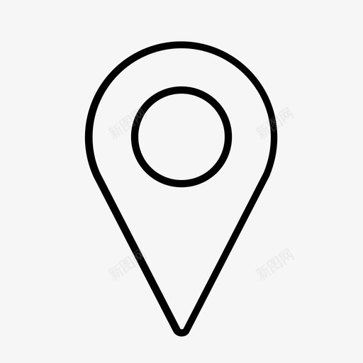 地图标记图标旅行位置图标svg_新图网 https://ixintu.com 位置图标 地图 地图指针标记图标 地图标记图标 地址 地理位置 导航标记 方向 旅行 空白
