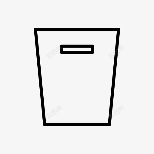 垃圾桶回收站办公室图标svg_新图网 https://ixintu.com 办公室 回收站 垃圾桶 家具 废纸篓 桶 罐头 邮箱