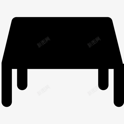 方桌建筑和家具大胆的固体图标svg_新图网 https://ixintu.com 建筑和家具大胆的固体图标 方桌