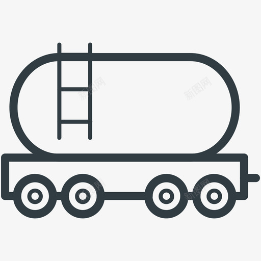 货运列车运输线图标svg_新图网 https://ixintu.com 货运列车 运输矢量线图标