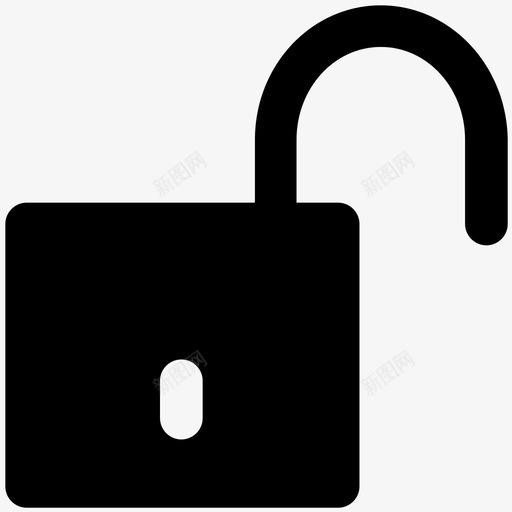 解锁解开安全标志图标svg_新图网 https://ixintu.com 保护 安全标志 打开 挂锁 解开 解锁 解锁标志 通信粗体实心图标 释放 钥匙