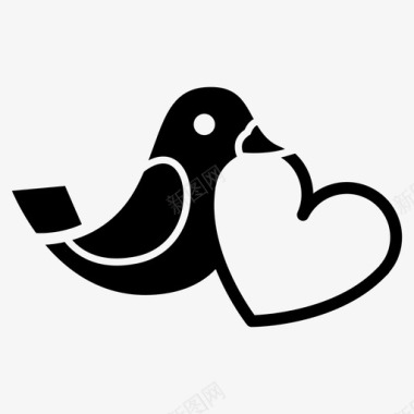 鸽子爱鸽子和平图标图标