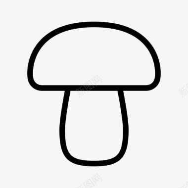 蘑菇毒蕈有毒图标图标