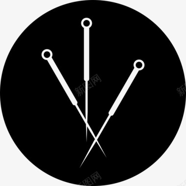 圆针工具和器具图标图标