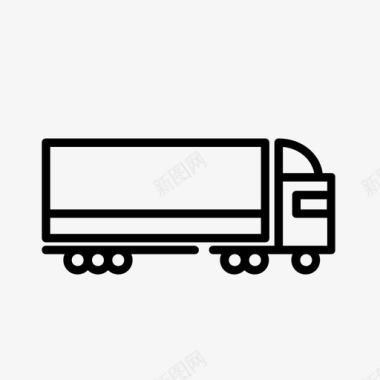 卡车送货自卸图标图标