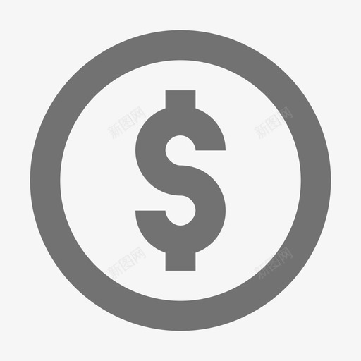 美元符号金融材料标图标svg_新图网 https://ixintu.com 美元符号 金融材料设计图标