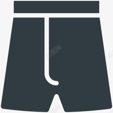 内裤时尚和服装酷标图标图标