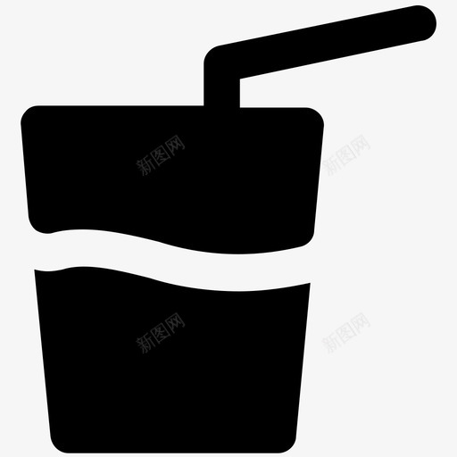 饮料食物大胆的固体图标svg_新图网 https://ixintu.com 食物大胆的固体图标 饮料