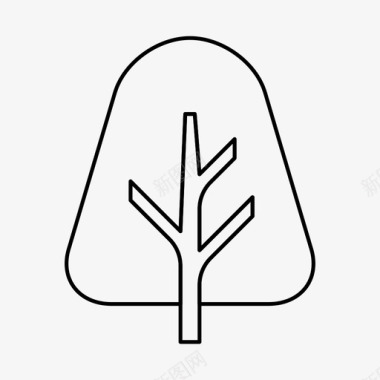 树茎植物图标图标