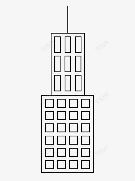 纽约市建筑建筑纽约市图标svg_新图网 https://ixintu.com 奇观 建筑 摩天大楼 纽约市 纽约市建筑 详细建筑 高大