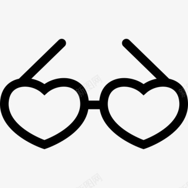 用心工具和器具心跳读情人的眼镜图标图标