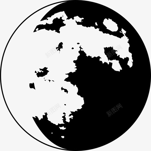 月相符号天气月相1图标svg_新图网 https://ixintu.com 天气 月相1 月相符号