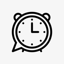 约会泡泡闹钟定时器三图标高清图片