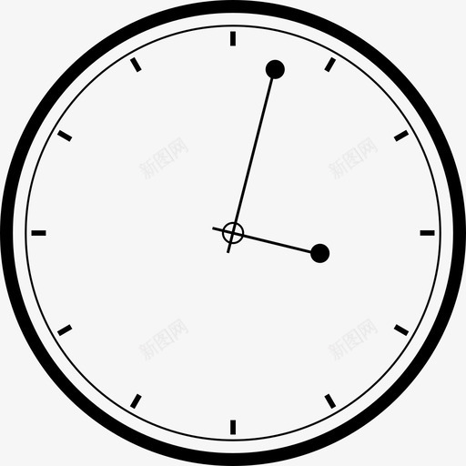 时钟支票指针图标svg_新图网 https://ixintu.com 墙 挂钟 指针 支票 时钟 时间 秒