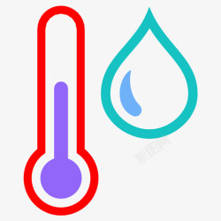 干燥的气候温度计温度表馅饼图标高清图片