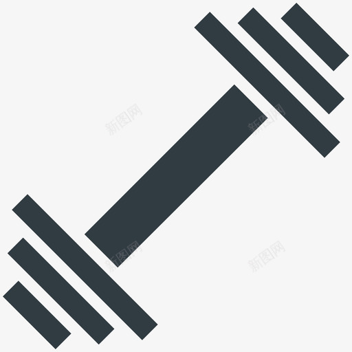 哑铃运动酷标图标svg_新图网 https://ixintu.com 哑铃 运动酷矢量图标