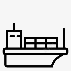 进口货物海难船舶物流图标高清图片