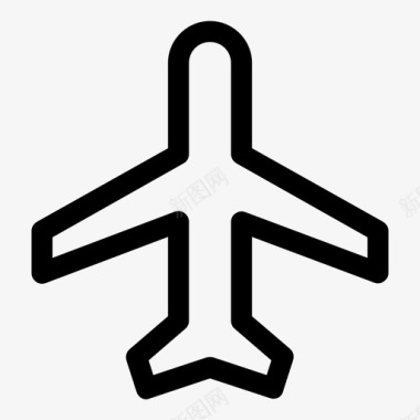 飞行模式飞机机场图标图标