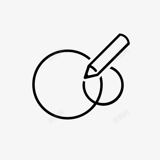标志圆圈颜色图标svg_新图网 https://ixintu.com 圆圈 标志设计 素描 绘图 设计机构图标蜥蜴 铅笔 颜色