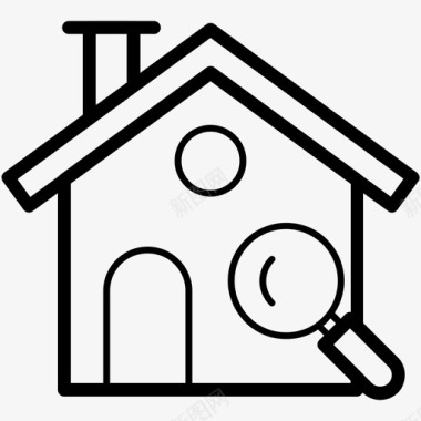 房屋搜索结构住宅图标图标