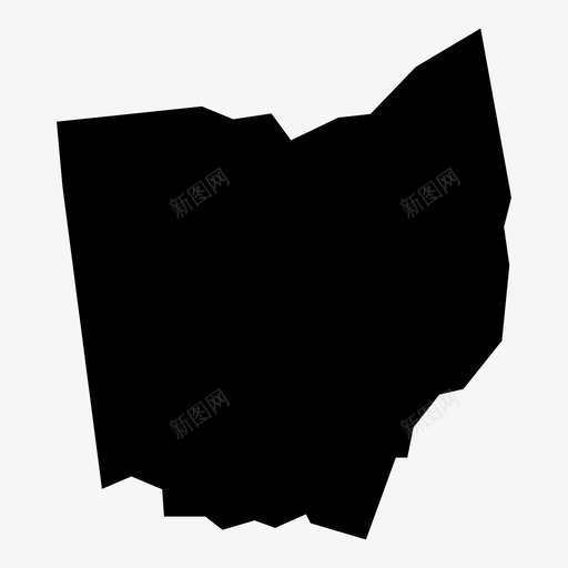 俄亥俄州美国克利夫兰图标svg_新图网 https://ixintu.com 中西部 位置 俄亥俄州 克利夫兰 地图 州 布朗 美国 美国州地图实体 轮廓