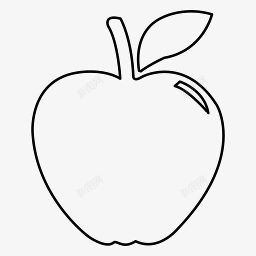 苹果苹果树水果图标svg_新图网 https://ixintu.com 健康 水果 红色 绿色 苹果 苹果树