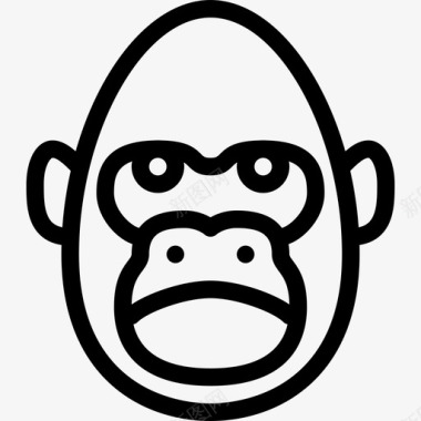 大猩猩野生针点图标图标