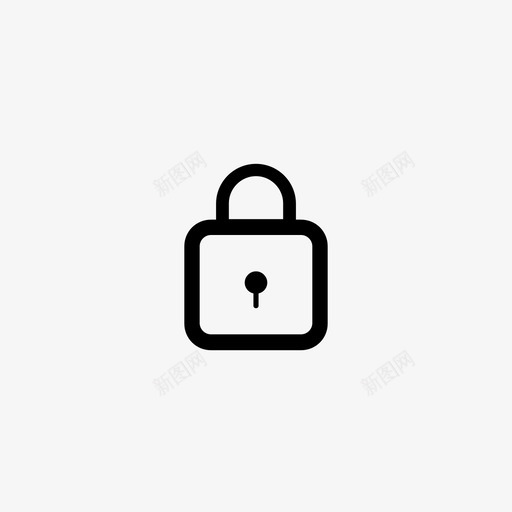 锁定权限保护图标svg_新图网 https://ixintu.com 保护 加密 受保护 安全 密码保护 权限 电子商务线条艺术 访问 锁定