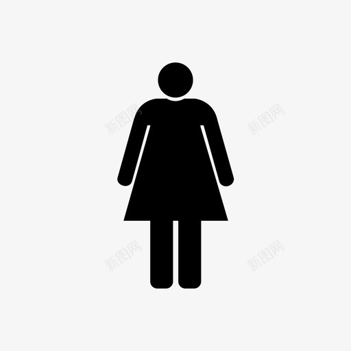女性成人连衣裙图标svg_新图网 https://ixintu.com 人 卫生间 女性 成人 用户 连衣裙