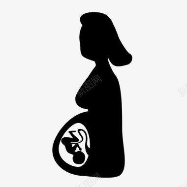 新生儿孕妇图标图标