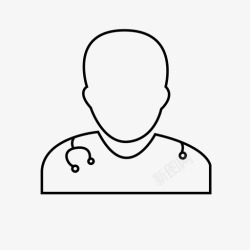 保健工作人员医生男人医院工作人员图标高清图片