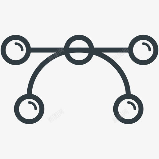 贝塞尔和开发线图标svg_新图网 https://ixintu.com 设计和开发线图标 贝塞尔