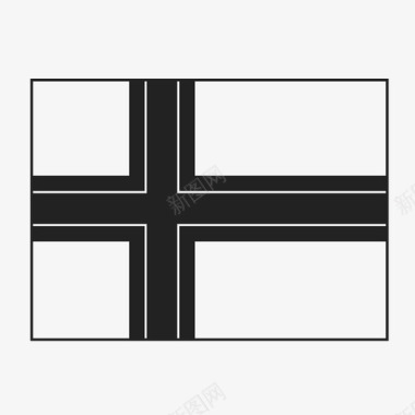 法罗群岛旗帜国家图标图标